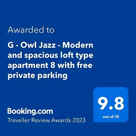 G - Owl Jazz -modern Loft Type 18 With Big Roof Terrace And Free Private Parking
