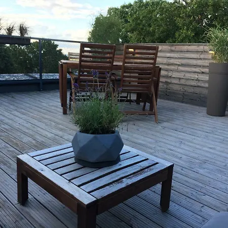 G - Owl Jazz -modern Loft Type 18 With Big Roof Terrace And Free Private Parking Kaunas