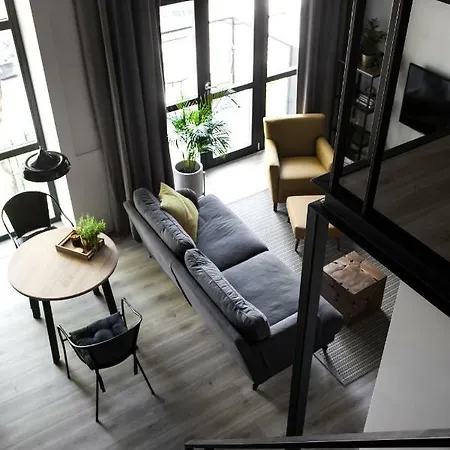 G - Owl Jazz -modern Loft Type 18 With Big Roof Terrace And Free Private Parking Apartment Kaunas